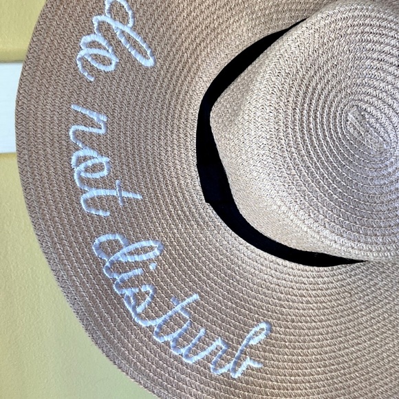 ‘Do Not Disturb Beach’ Floppy Beach/Sun Hat - Picture 6 of 10